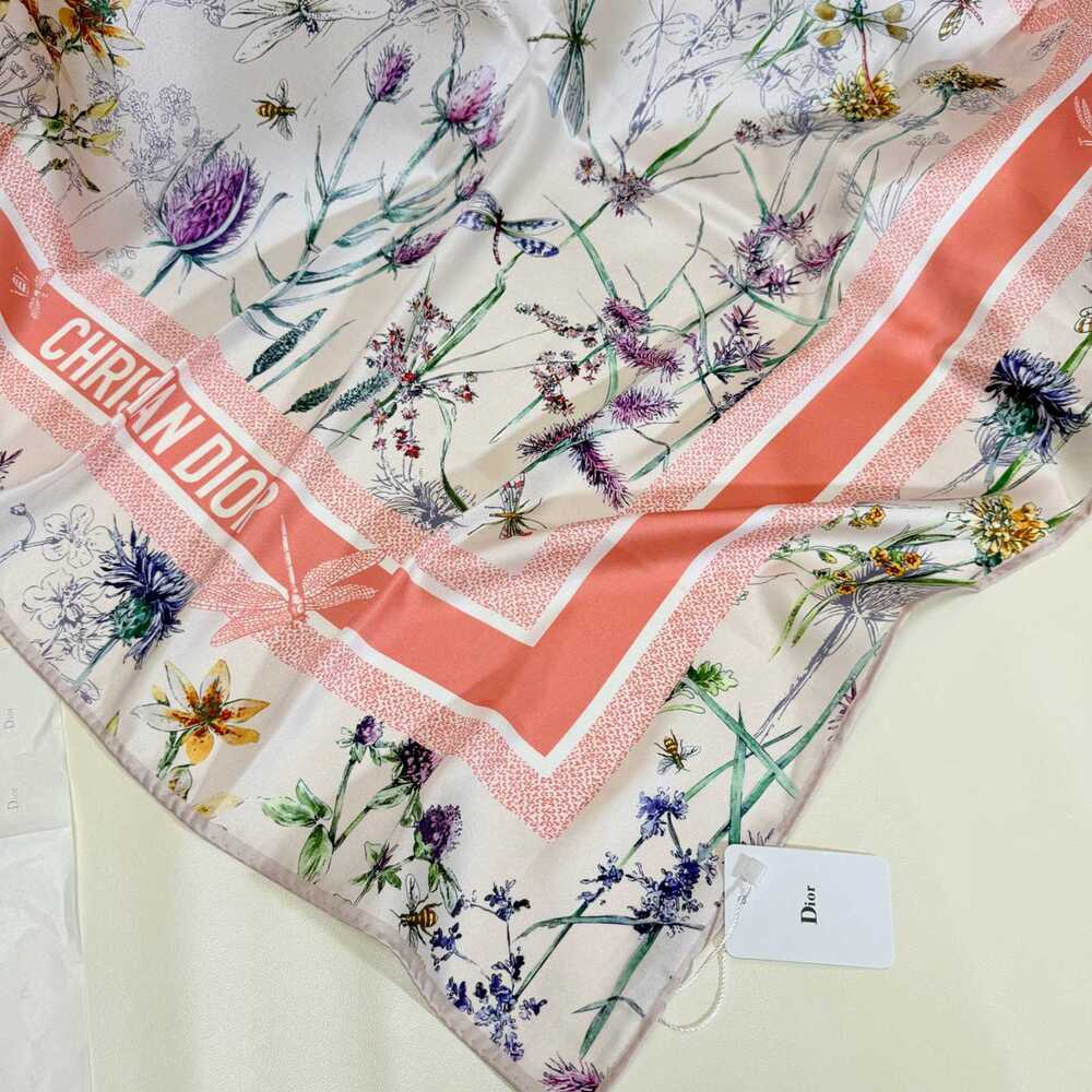 Dior Floral Square Scarf - Picture 2 of 9
